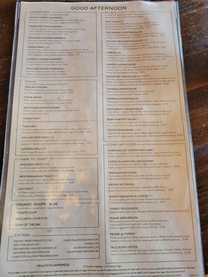 Menu photo 1 Coral Tree Cafe Encino, CA Menu photo 1 Coral Tree Cafe Encino, CA