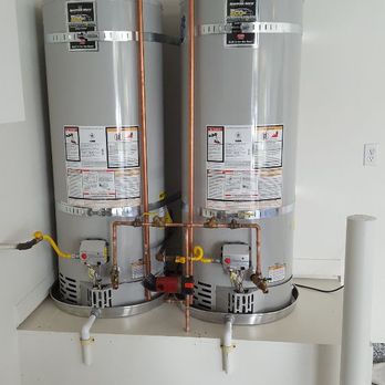 Schneider Plumbing - 2-50 gallon water heaters with recirculation pump - Plumbing Near Me - Torrance, California Schneider Plumbing - 2-50 gallon water heaters with recirculation pump - Plumbing Near Me - Torrance, California