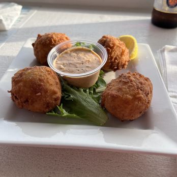 Blue Drum - Blue Crabby Balls. Delicious and large amount of crab meat. - Seafood Near Me - Little River, South Carolina