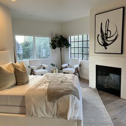 Bedroom staged by Vesta Bedroom staged by Vesta