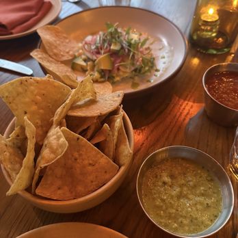 Leoncito - Complimentary chips with two salsas..: and ceviche - Mexican Near Me - Las Vegas, Nevada Leoncito - Complimentary chips with two salsas..: and ceviche - Mexican Near Me - Las Vegas, Nevada