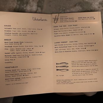 Theodora - Good menu - Mediterranean Near Me - Brooklyn, New York