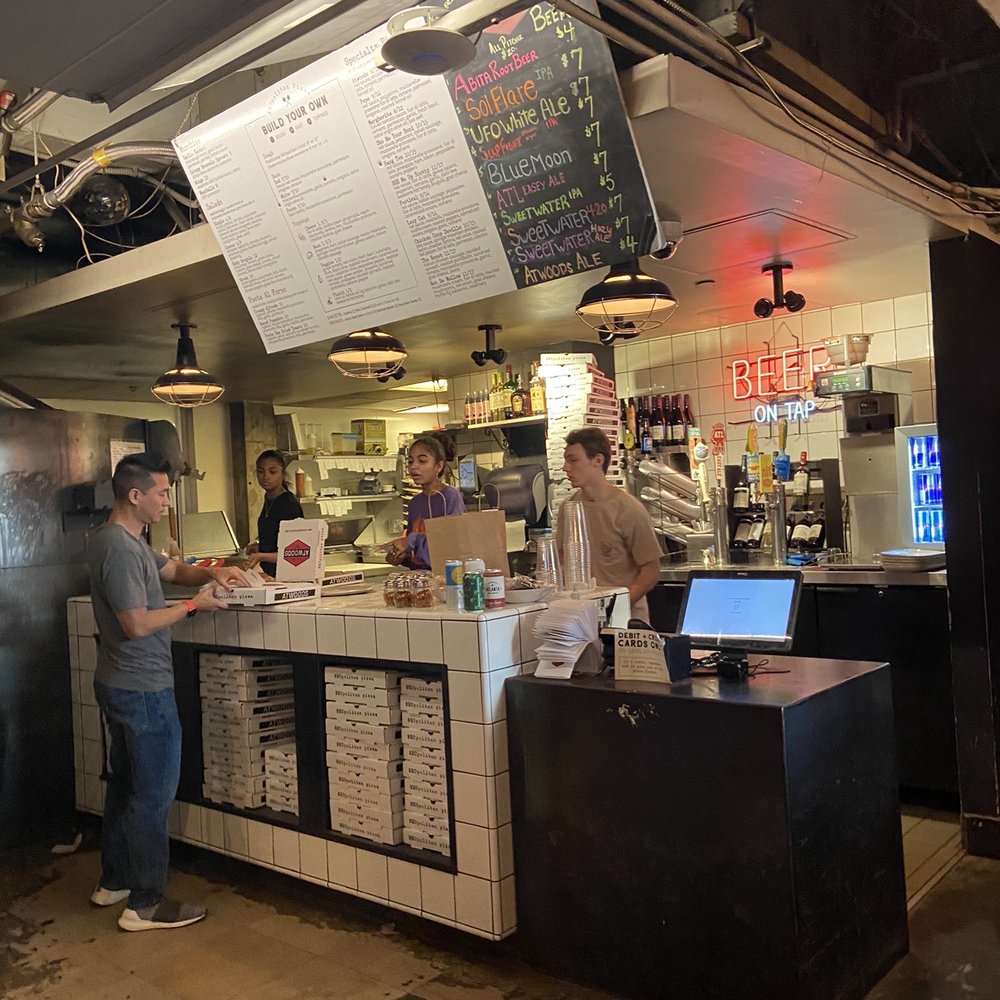 Atwoods Pizza Cafe - customers at the counter - Pizza Near Me - Atlanta, Georgia