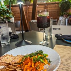 Mayan Cafe - Ahi Tuna Ceviche and red sangria special