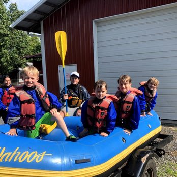 Wahoo's Adventures - The end of our journey with our 4 boys (ages 5, 5, 8, & 9) and Sam, our guide. They loved it! - Rafting/Kayaking Near Me - Todd, North Carolina Wahoo's Adventures - The end of our journey with our 4 boys (ages 5, 5, 8, & 9) and Sam, our guide. They loved it! - Rafting/Kayaking Near Me - Todd, North Carolina