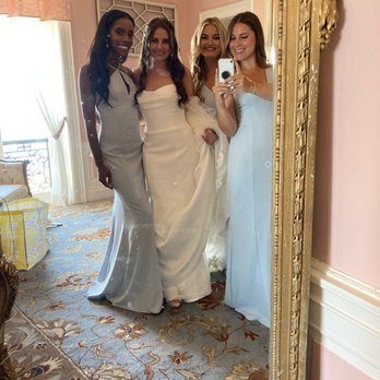 elite bridesmaid dresses Callie Dress in Champagne Chiffon 26W