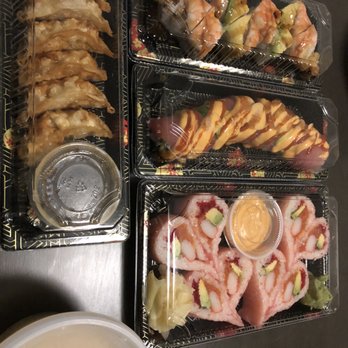 Takeshi Sushi - CS2. Sweet Heart Roll CS6. Crazy Roll CS12. Double Shrimp Roll A4. Gyoza - Sushi Bars Near Me - Arlington, Virginia Takeshi Sushi - CS2. Sweet Heart Roll CS6. Crazy Roll CS12. Double Shrimp Roll A4. Gyoza - Sushi Bars Near Me - Arlington, Virginia