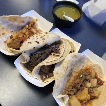Taco Rico - Chorizo and potatoe, barbacoa, carne guisada and picadillo. - Tacos Near Me - Corpus Christi, Texas Taco Rico - Chorizo and potatoe, barbacoa, carne guisada and picadillo. - Tacos Near Me - Corpus Christi, Texas