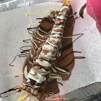 Chocolate Dip - Chocolate covered waffle on a stick - Creperies Near Me - New York, New York Chocolate Dip - Chocolate covered waffle on a stick - Creperies Near Me - New York, New York