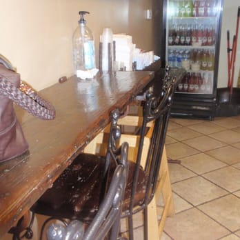 El Mariachi - Cool Bar Area to sit and enjoy your food. Notice the Purel, they're awesomely clean! - Mexican Near Me - Beaumont, California