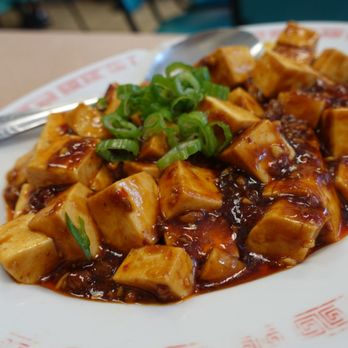 Mandarin Deli - Delicious mapo tofu! Comes with white rice if you like it. Fresh cubes of tofu, nice level of numb, brings the heat, savory bean paste taste - Chinese Near Me - Monterey Park, California