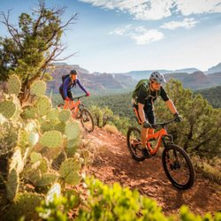 Enchantment Resort - Mountain bikers at sedona az