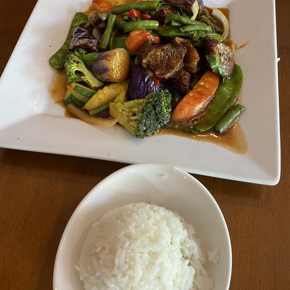 Rice Factory - Pad Eggplant Dinner - Thai Near Me - Milltown, New Jersey