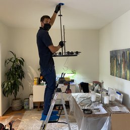 Installation of dining room fixture