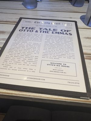 Menu photo 1 Otto’s Ice House San Antonio, TX