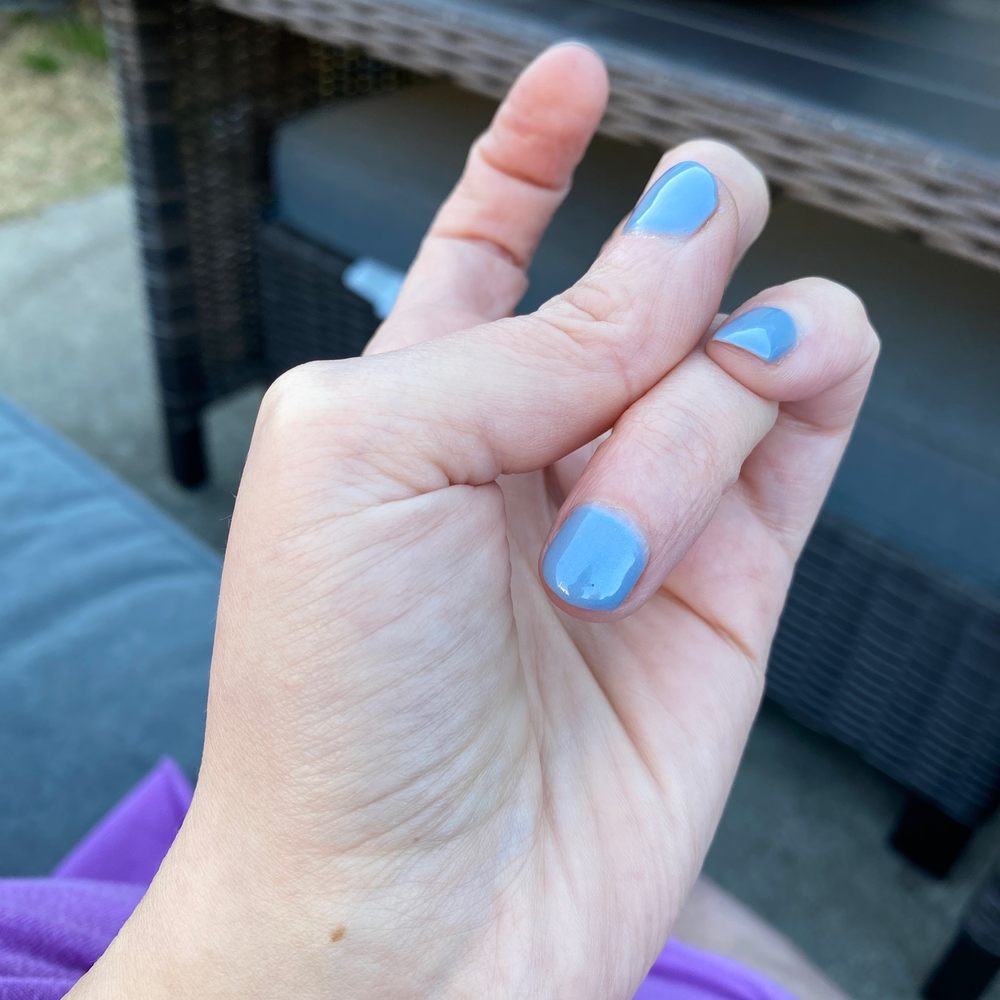 Venetian Nail Spa - Black speck trapped in the polish as well as far away from cuticle. - Nail Salons Near Me - Plano, Texas Venetian Nail Spa - Black speck trapped in the polish as well as far away from cuticle. - Nail Salons Near Me - Plano, Texas