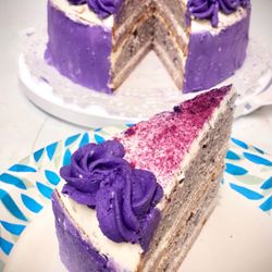 O's Thai Express - Gluten free purple sweet potato cake