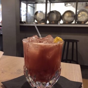 Innis & Gunn Brewery - Bourbon cocktail with Makers Mark and Canadian Cherrywood - Seafood Near Me - Edinburgh, EDH