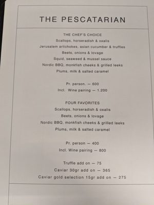 Menu photo 3 The Pescatarian Copenhagen, 84 Menu photo 3 The Pescatarian Copenhagen, 84