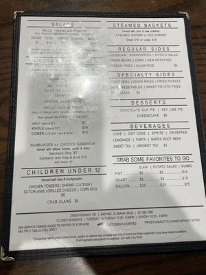 Menu photo 7 Kravers Seafood - Daphne Daphne, AL