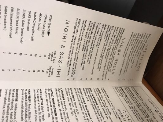 Menu photo 6 Sushisamba London, XGL