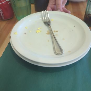 Vivian's Cafe - Empty plate that was once filled with delish pancakes, eggs and bacon! - Breakfast & Brunch Near Me - Studio City, California