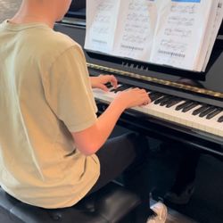 Oxana’s Voice, Piano, & Cello Lessons - My student Damon improving his technique