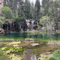 Hanging Rock State Park - Falls on the lake and the falls behind it