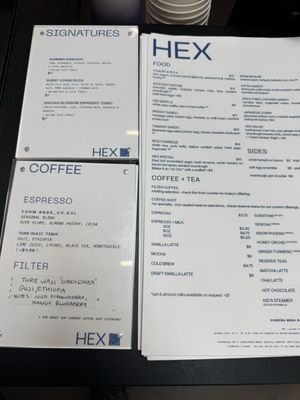 Menu photo 2 HEX Coffee Kitchen & Natural Wines Charlotte, NC Menu photo 2 HEX Coffee Kitchen & Natural Wines Charlotte, NC