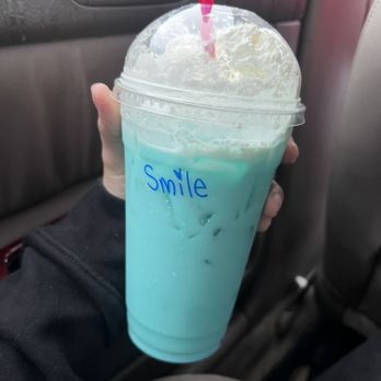 BeanWater - blue raspberry redbull italian soda. - Coffee & Tea Near Me - Renton, Washington
