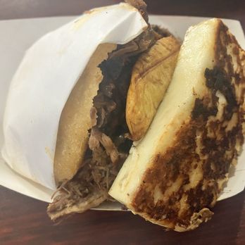Chamos Grill - Arepa--so much yum. Loved the dough, really nicely cooked - Venezuelan Near Me - Charlotte, North Carolina