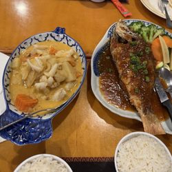 Curry and fish