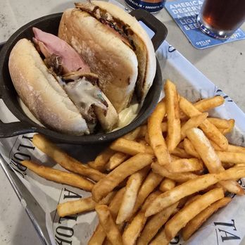 Taylor’s Bar & Table - Dunked Cuban and fries - Burgers Near Me - Pendleton, Indiana Taylor’s Bar & Table - Dunked Cuban and fries - Burgers Near Me - Pendleton, Indiana