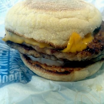 McDonald's - double sausage Egg McMuffin sandwich - American Near Me - London, XGL McDonald's - double sausage Egg McMuffin sandwich - American Near Me - London, XGL