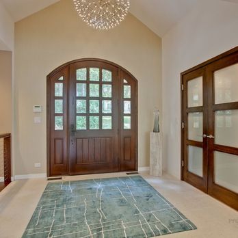 Adina Hall Design - Tower Lakes Lakefront Residence: Entry Foyer - Architects Near Me Adina Hall Design - Tower Lakes Lakefront Residence: Entry Foyer - Architects Near Me