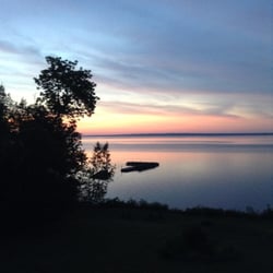 Island View Lodging - Sunrise on Lake Superior.