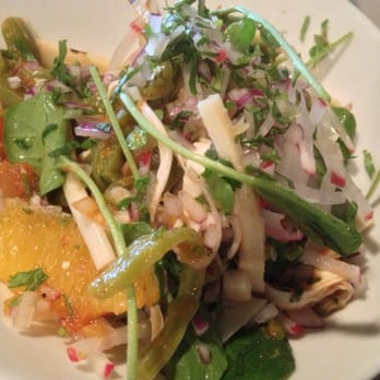 BAR Ama - Nopales and hearts of palm with epazote, cara cara and quesillo - Tex-Mex Near Me - Los Angeles, California