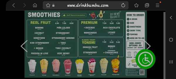 Menu photo 1 Bambu Westminster, CO