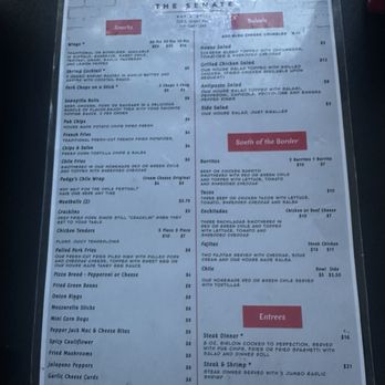 The Senate Bar & Grill - Menu - American Near Me - Pueblo, Colorado