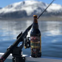 Indian Wells Brewing Company - A great photo sent to us by a customer Fishing Crowley Lake for Browntrout