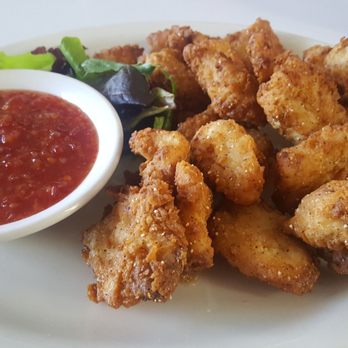 821 Café - Fried Catfish Nuggets with sweet and sour chili sauce - New American Near Me - Richmond, Virginia