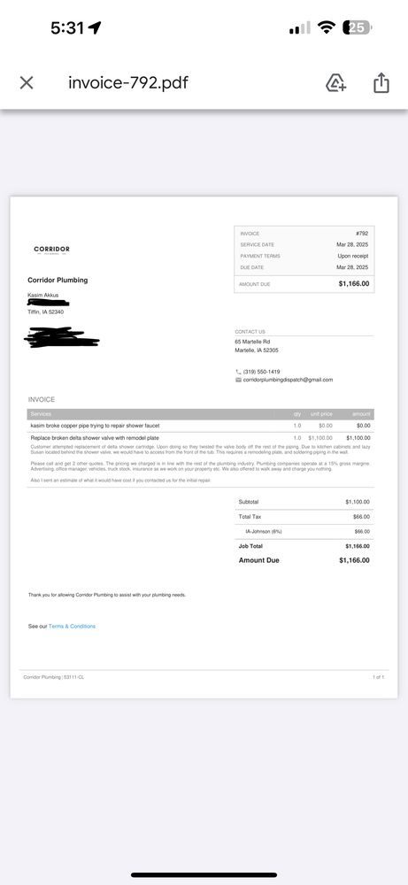 Slide of Corridor Plumbing