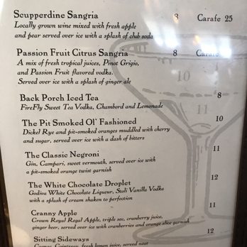 The Pit - Cocktail menu - Barbeque Near Me - Raleigh, North Carolina The Pit - Cocktail menu - Barbeque Near Me - Raleigh, North Carolina