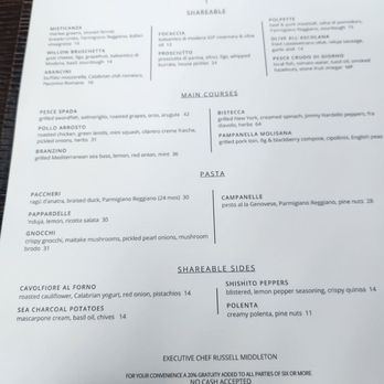 Willow - Italian Near Me - Sacramento, California Willow - Italian Near Me - Sacramento, California