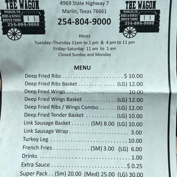 WAGON RIB & WING DRIVE-THRU - Updated January 2026 - 40 Photos & 41