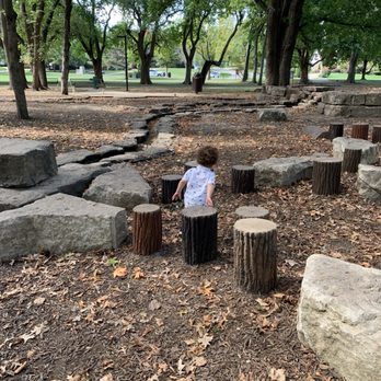 Franklin Park - Some of the natural play features - Parks Near Me - Prairie Village, Kansas
