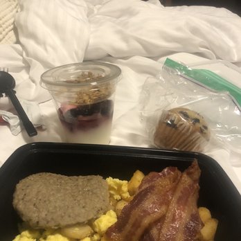 Best Western Plus Layton Park Hotel - To go breakfast, muffin, and yogurt with berries and granola. - Hotels Near Me - Layton, Utah Best Western Plus Layton Park Hotel - To go breakfast, muffin, and yogurt with berries and granola. - Hotels Near Me - Layton, Utah