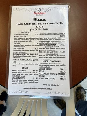 Menu photo 3 Pastelito's Cuban Bakery Knoxville, TN Menu photo 3 Pastelito's Cuban Bakery Knoxville, TN