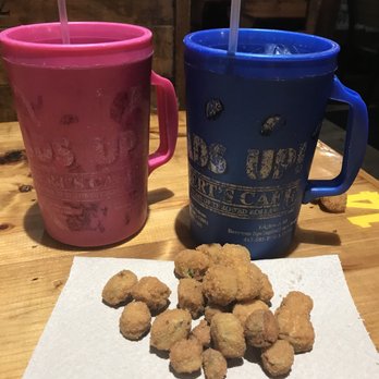 Lamberts Cafe - The largest water jugs I've ever seen and the fried okra pass arounds - American Near Me - Sikeston, Missouri Lamberts Cafe - The largest water jugs I've ever seen and the fried okra pass arounds - American Near Me - Sikeston, Missouri