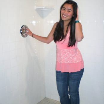Arizona Science Center - showering in the fake shower - Children's Museums Near Me - Phoenix, Arizona